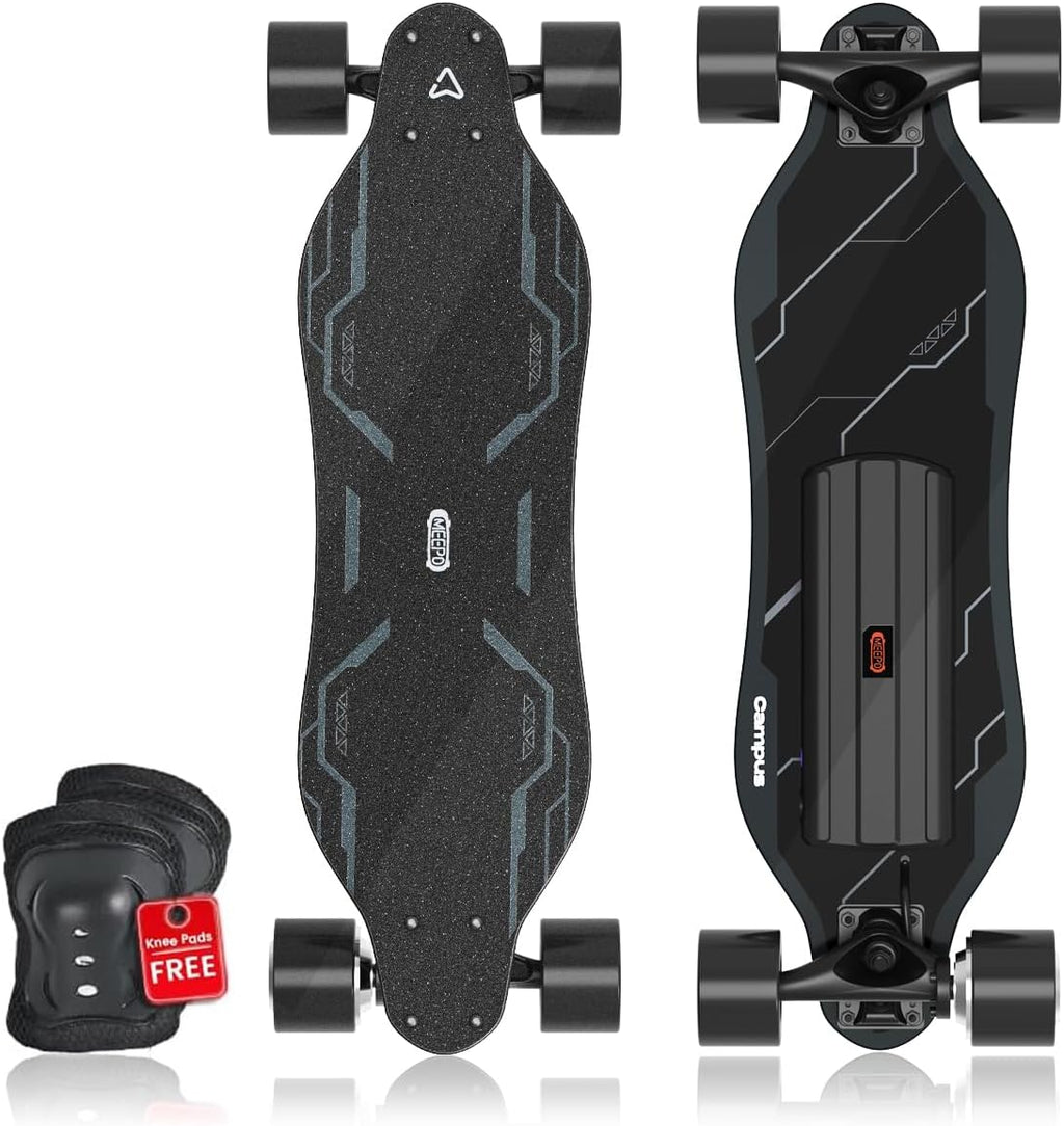 MEEPO Campus V3 Series/Envy Electric Skateboard with Remote, Top Speed Up to 29 Mph, 4 Speed Smooth Braking, Easy Carry Handle Design, Suitable for Adults & Teens