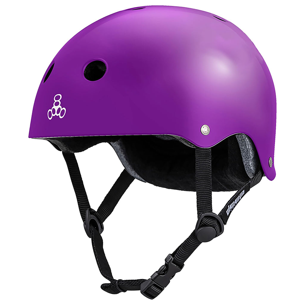 Triple Eight Deep Cover Helmet - Ideal for Skateboarding, Bicycling, BMX, and Roller Skating