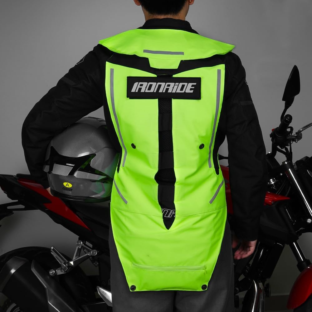Upgraded Motorcycle Airbag Protective Vest,Inflatable Equestrian Vest with Reflective for Motocross ATV UTV