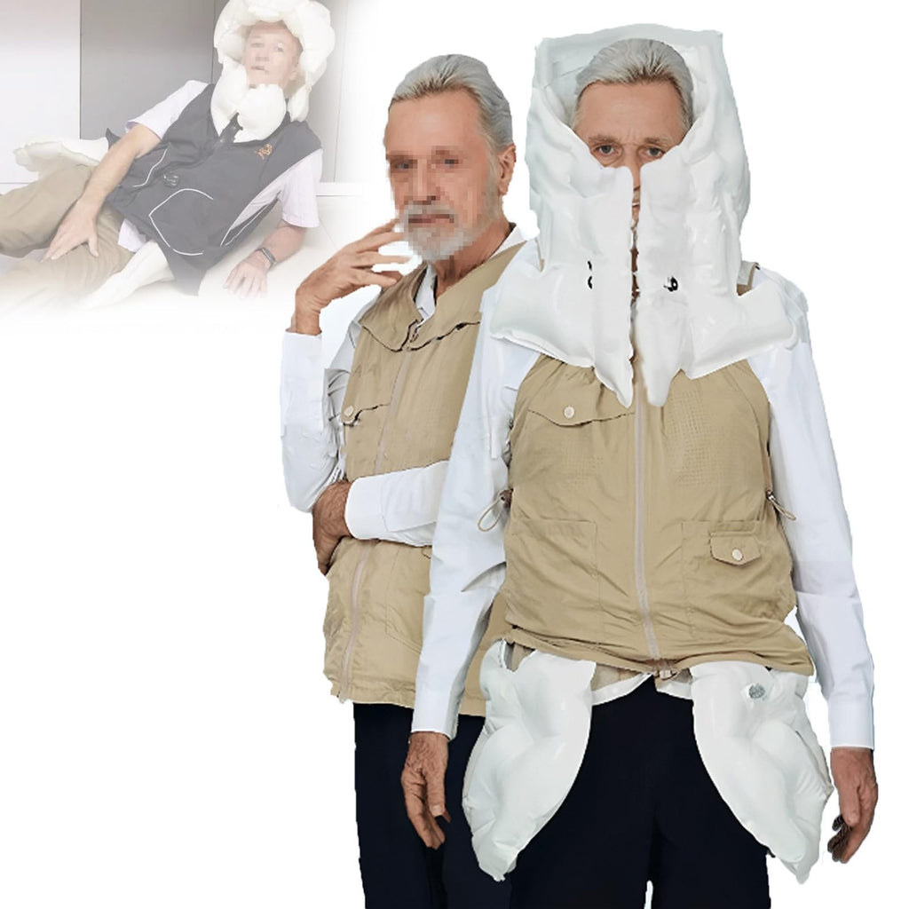 Anti-Fall Air-bag Vest for Elderly, Outdoor Safety Jacket with APP Tracking for Safety