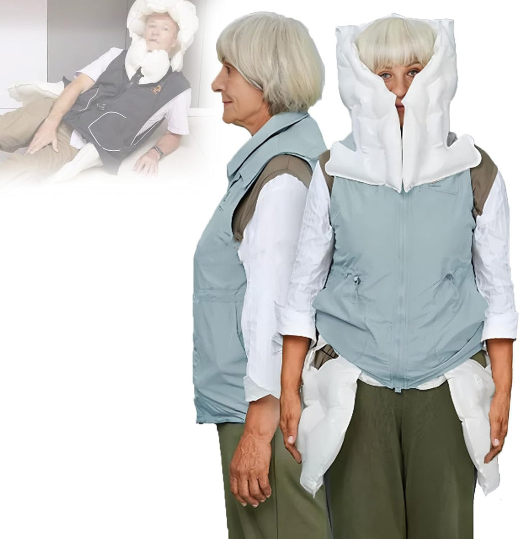 Anti-Fall Air-bag Vest for Elderly, Outdoor Safety Jacket with APP Tracking for Safety