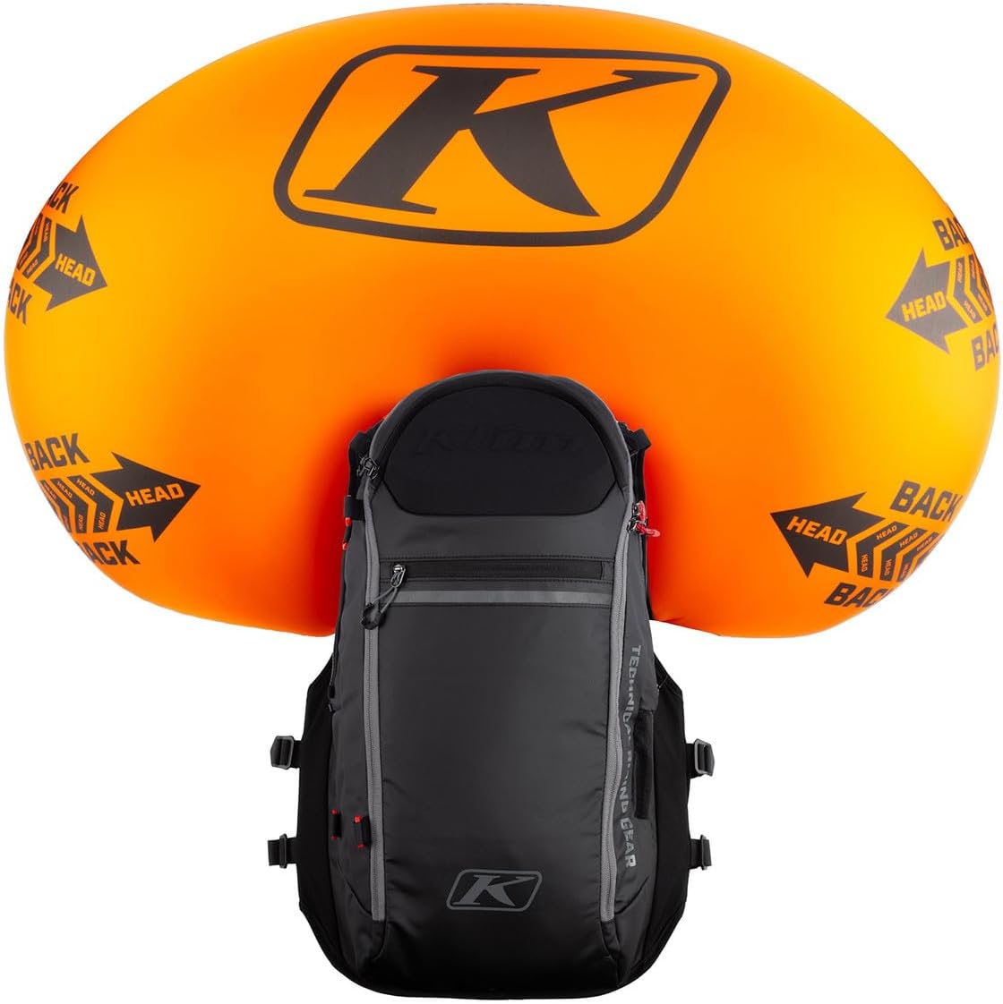 KLIM Atlas 14 Avalanche Airbag Snowmobile Vest Large - 3XL - Black - Castlerock