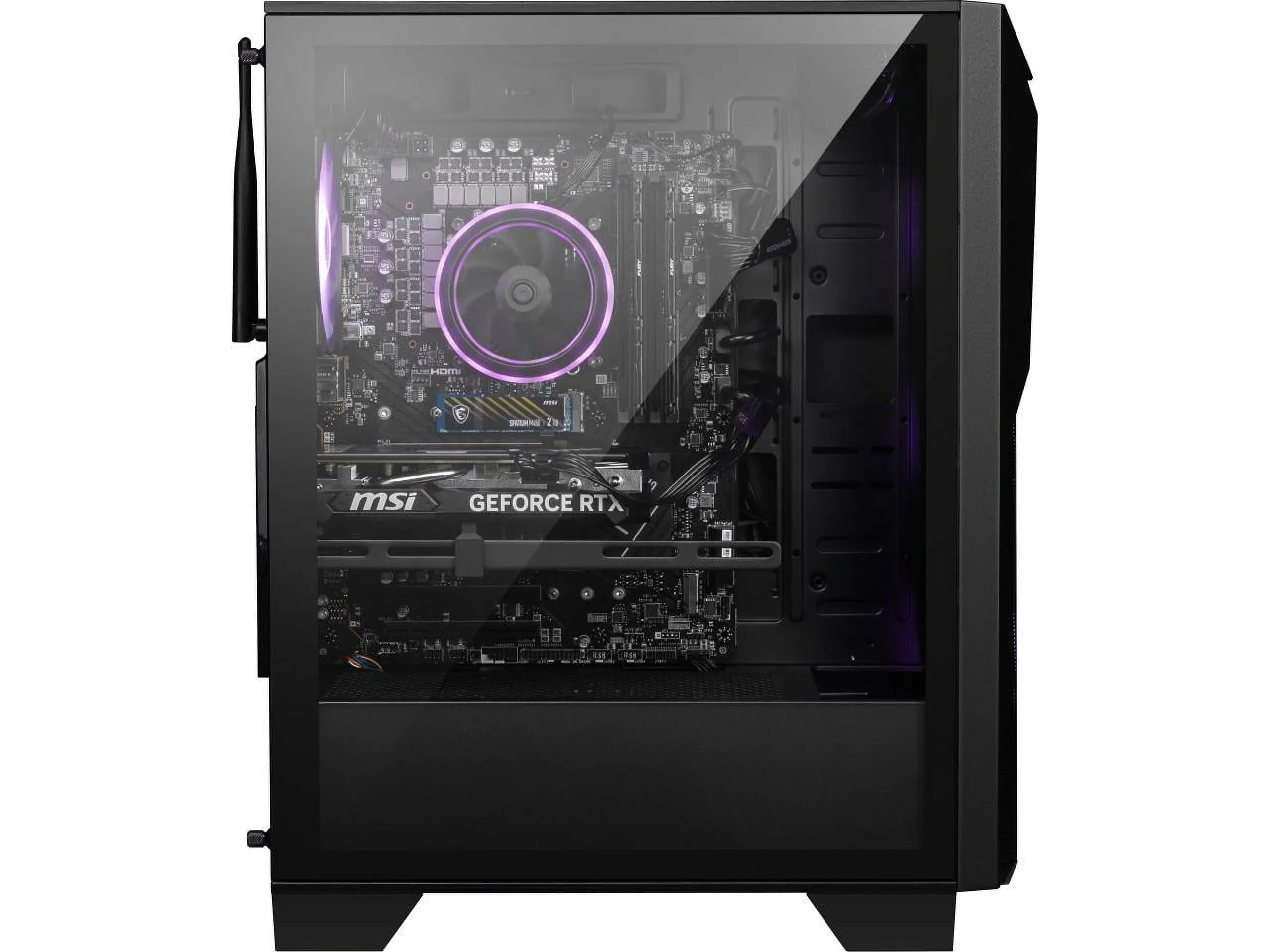 MSI Gaming Desktop Codex R2 B14NUC5-216US Intel Core Core i5 14th Gen 14400F (2.50GHz) 16GB DDR5 1 TB PCIe Solid-state drive GeForce RTX 4060 Windows OS 11 Home 64-bit