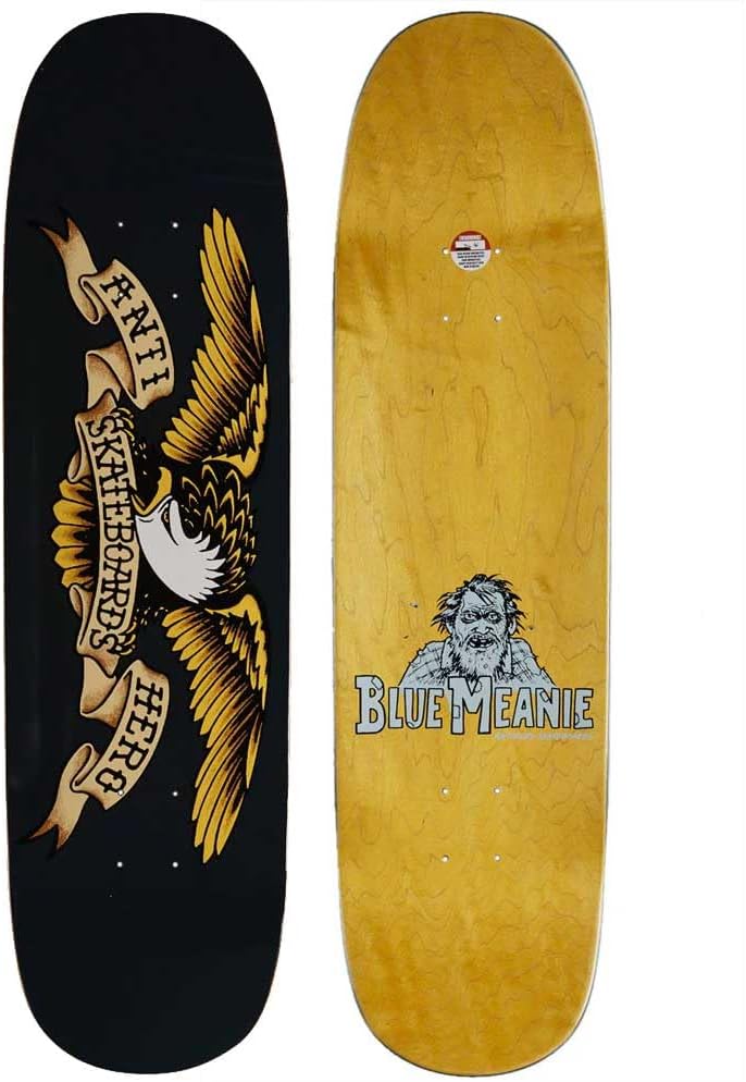 Anti Hero Skateboard Deck Shaped Eagle Blue Meanie 8.75" x 32.55" Navy
