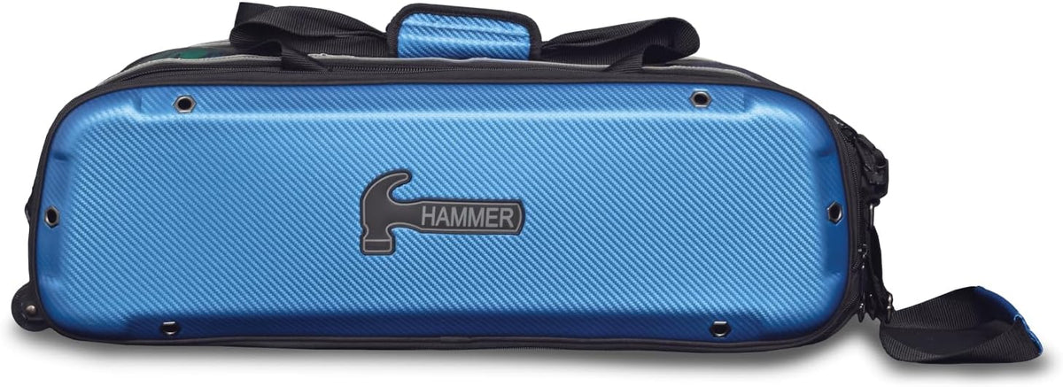Hammer Carbon Shield Triple Tote Bowling Bag - Blue
