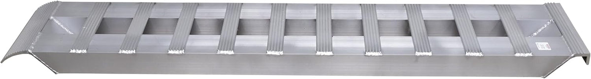 GEN-Y Hitch Extreme Duty Aluminum Loading Ramps - Set of 2, 6 Feet Long x 15 Inches Wide, 10000 LBS Capacity, Hybrid Hook and Plate Ends, Serrated Cross Rungs for Maximum Traction