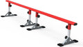 FreshPark Professional Solid Grind Rail - Height Adjustability: 13" - 19" H - Portable, Extendable, Durable Skatepark