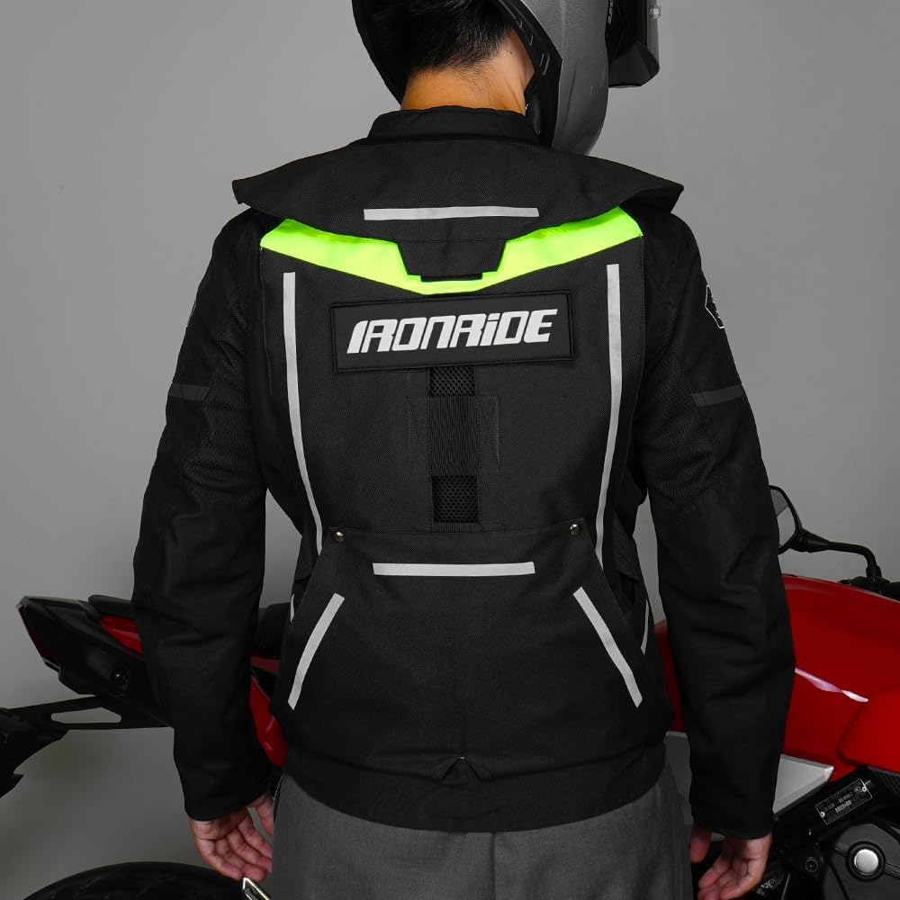 Upgraded Motorcycle Airbag Protective Vest,Inflatable Equestrian Vest with Reflective for Motocross ATV UTV