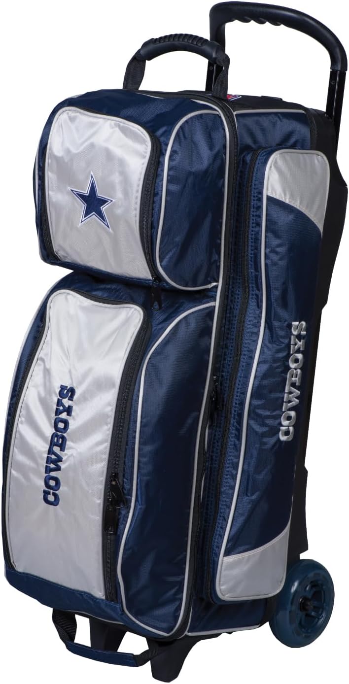 KR Strikeforce NFL Three Ball Bowling Roller Bag Dallas Cowboys