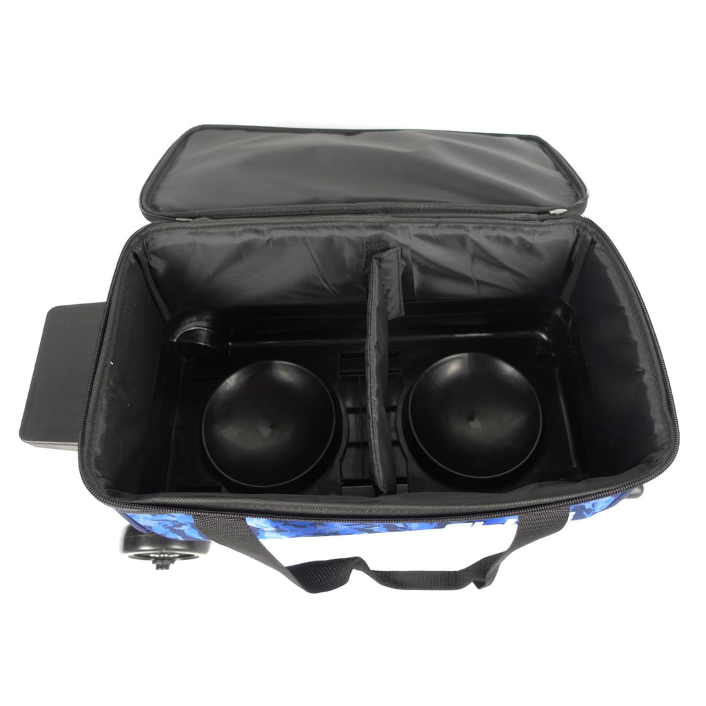 ELITE Basic Bowling Bag Double (2) Ball Roller with Rolling Wheels