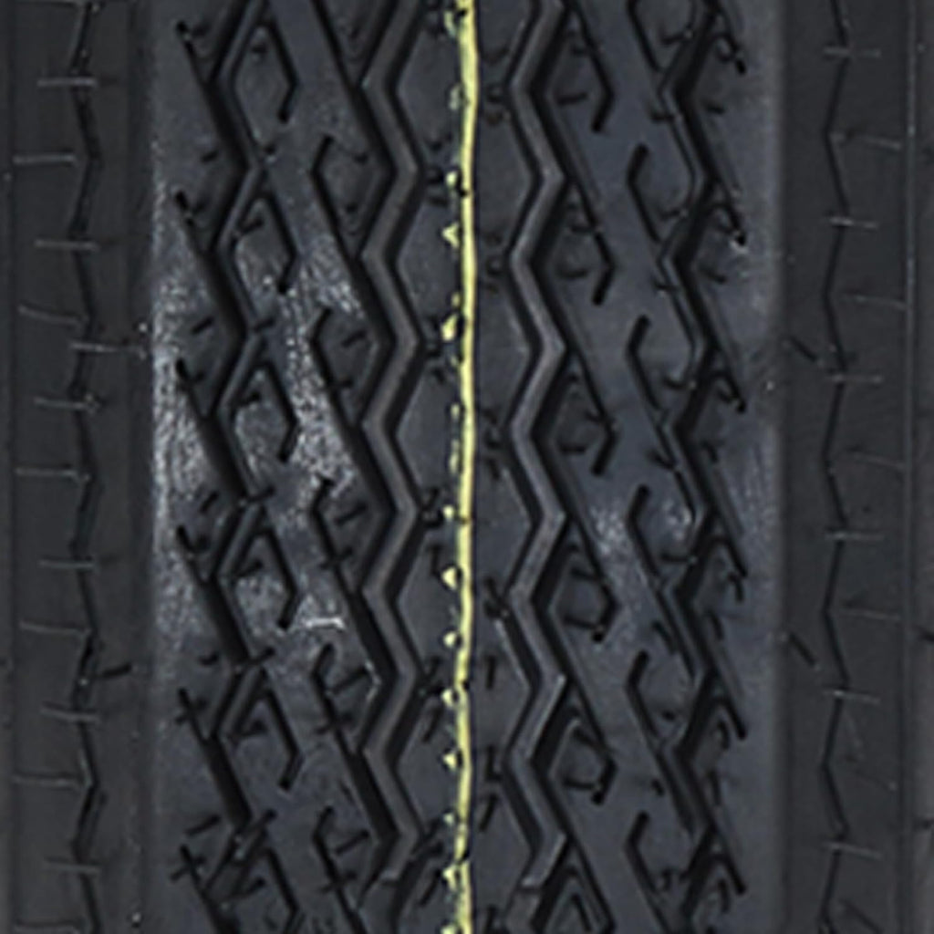 Garvee 2-Pack Trailer Tires On Rim 5.30-12 530-12 530X12, Load Range C, 6PR, 5 Lug 12 In. White Spoke Wheel, 5 On 4.5" Durable Trailer Tire Travel/Camper/Utility/Boat, Set of 2