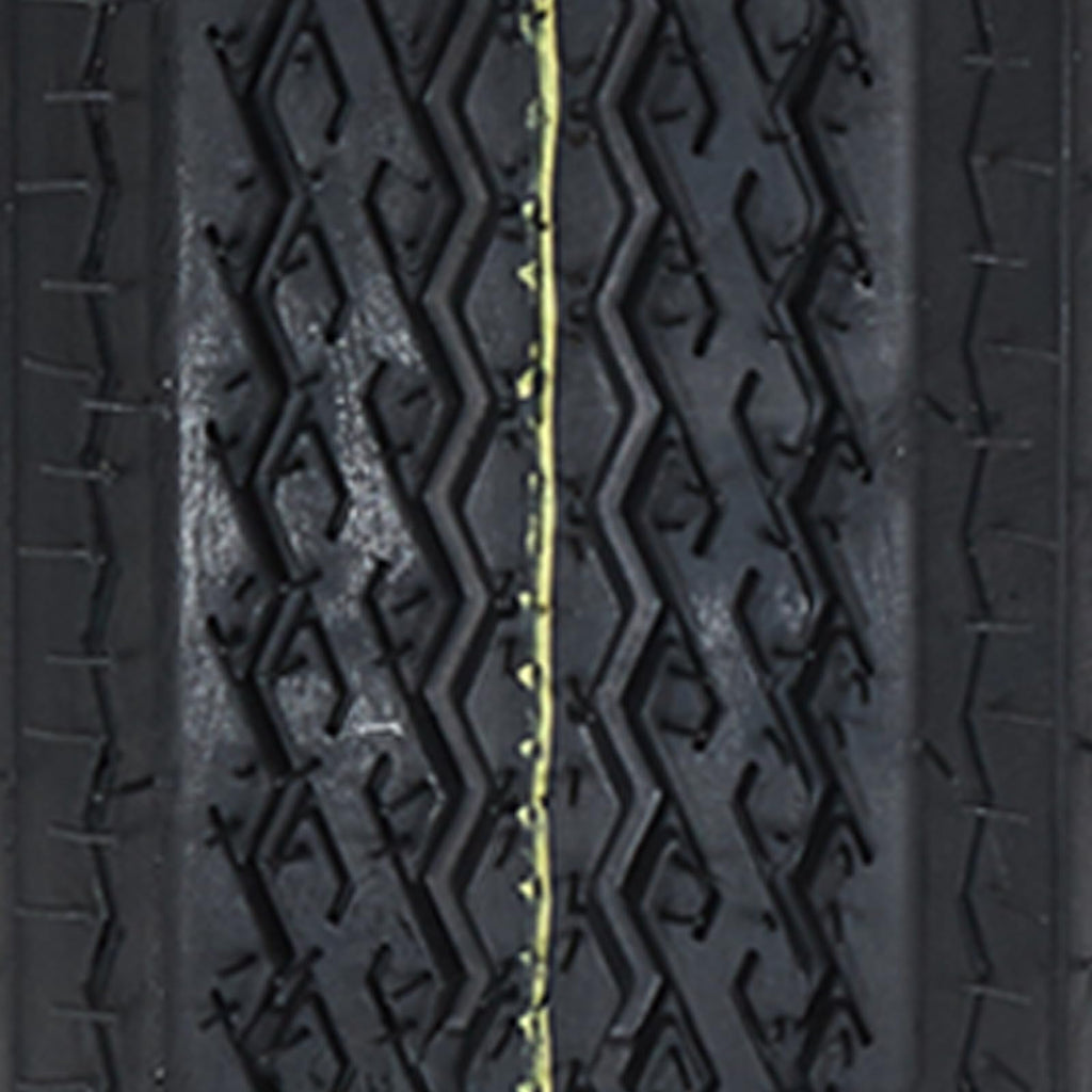 Garvee 2-Pack Trailer Tires On Rim 5.30-12 530-12 530X12, Load Range C, 6PR, 5 Lug 12 In. White Spoke Wheel, 5 On 4.5" Durable Trailer Tire Travel/Camper/Utility/Boat, Set of 2