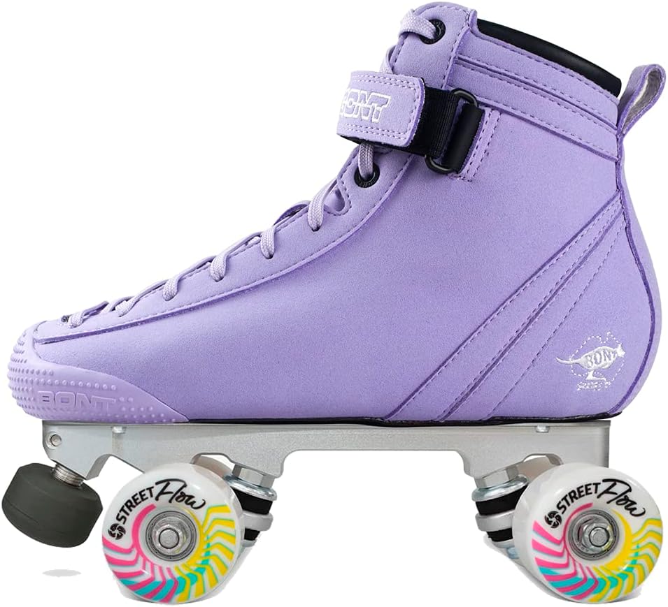 Bont Parkstar Vegan Suede Professional Roller Skates for Park Ramps Bowls Street - Rollerskates for Outdoor and Indoor Skating