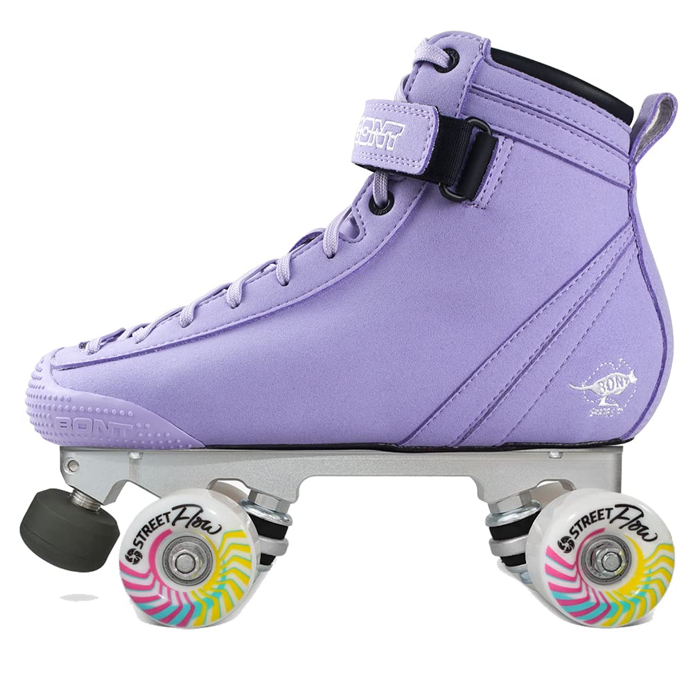 Bont Parkstar Vegan Suede Professional Roller Skates for Park Ramps Bowls Street - Rollerskates for Outdoor and Indoor Skating