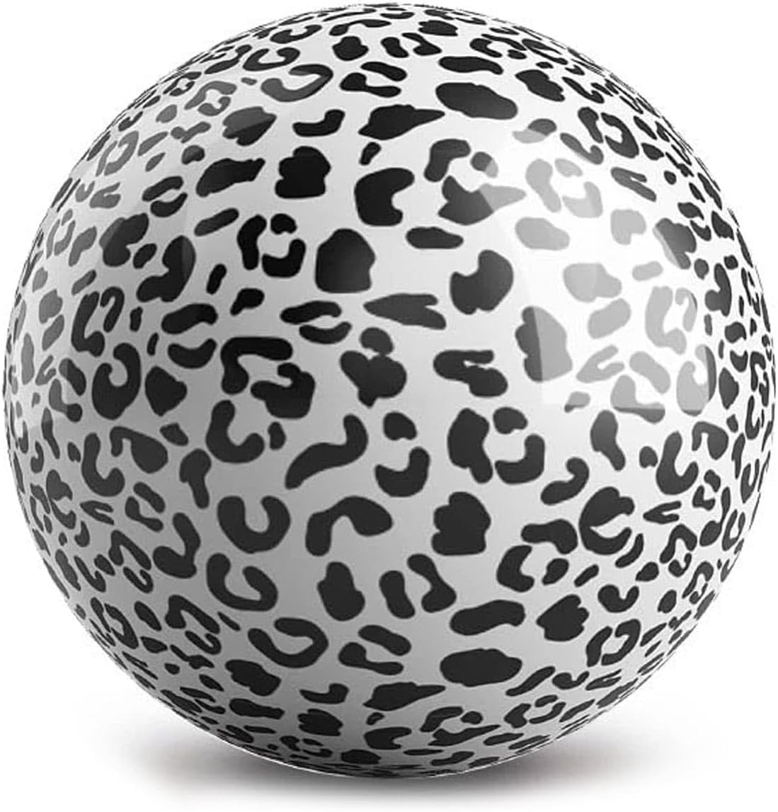On The Ball Bowling Modern White Leopard UNDRILLED Bowling Ball