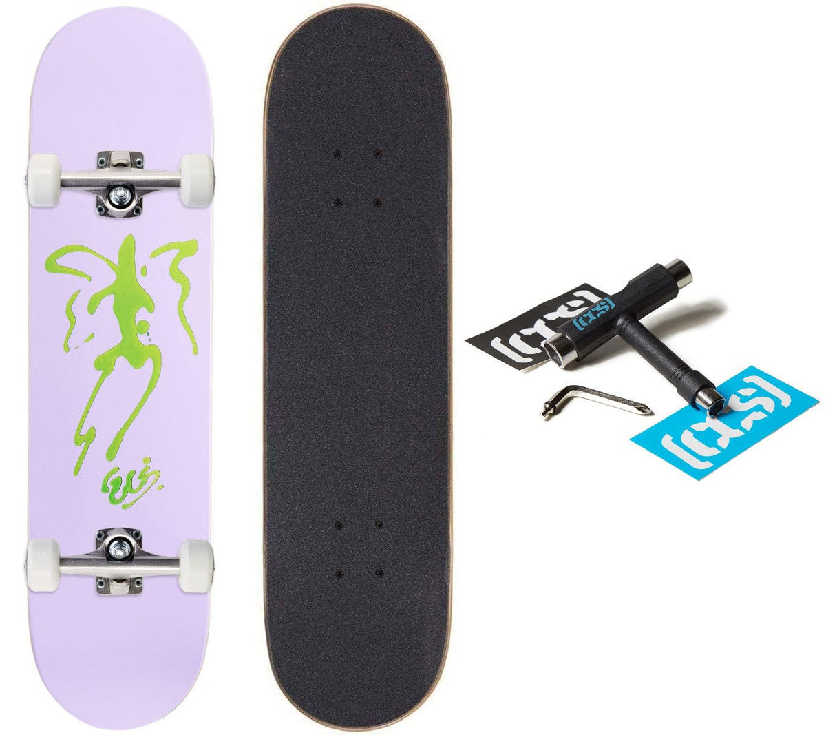 [CCS] Skateboard Complete | Maple Wood | Professional Grade | Fully Assembled with Skate Tool & Stickers | Adults, Kids, Teens, Youth | Boys & Girls