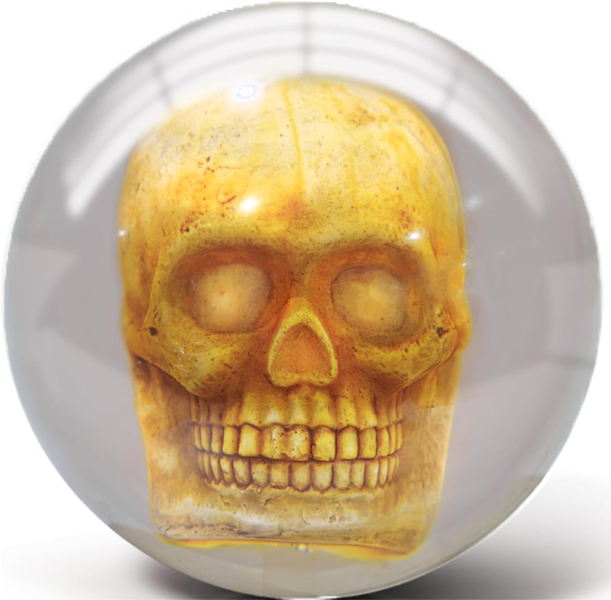 Pyramid Clear Skull Bowling Ball
