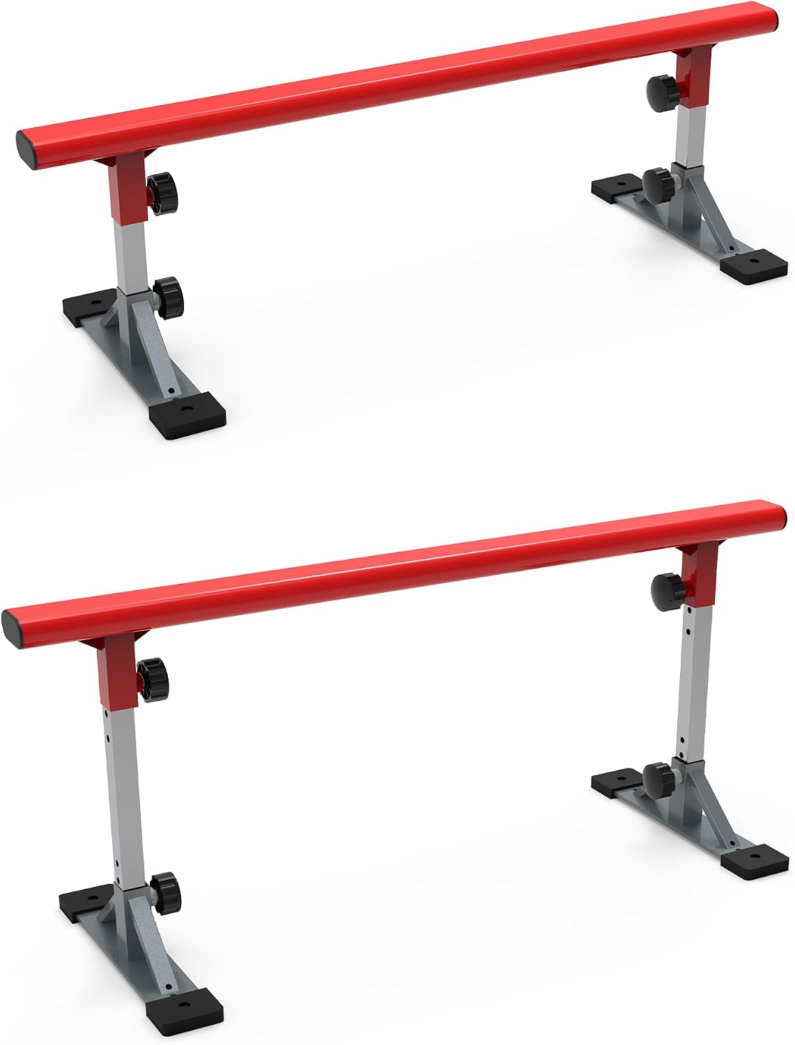 FreshPark Professional Solid Grind Rail - Height Adjustability: 13" - 19" H - Portable, Extendable, Durable Skatepark