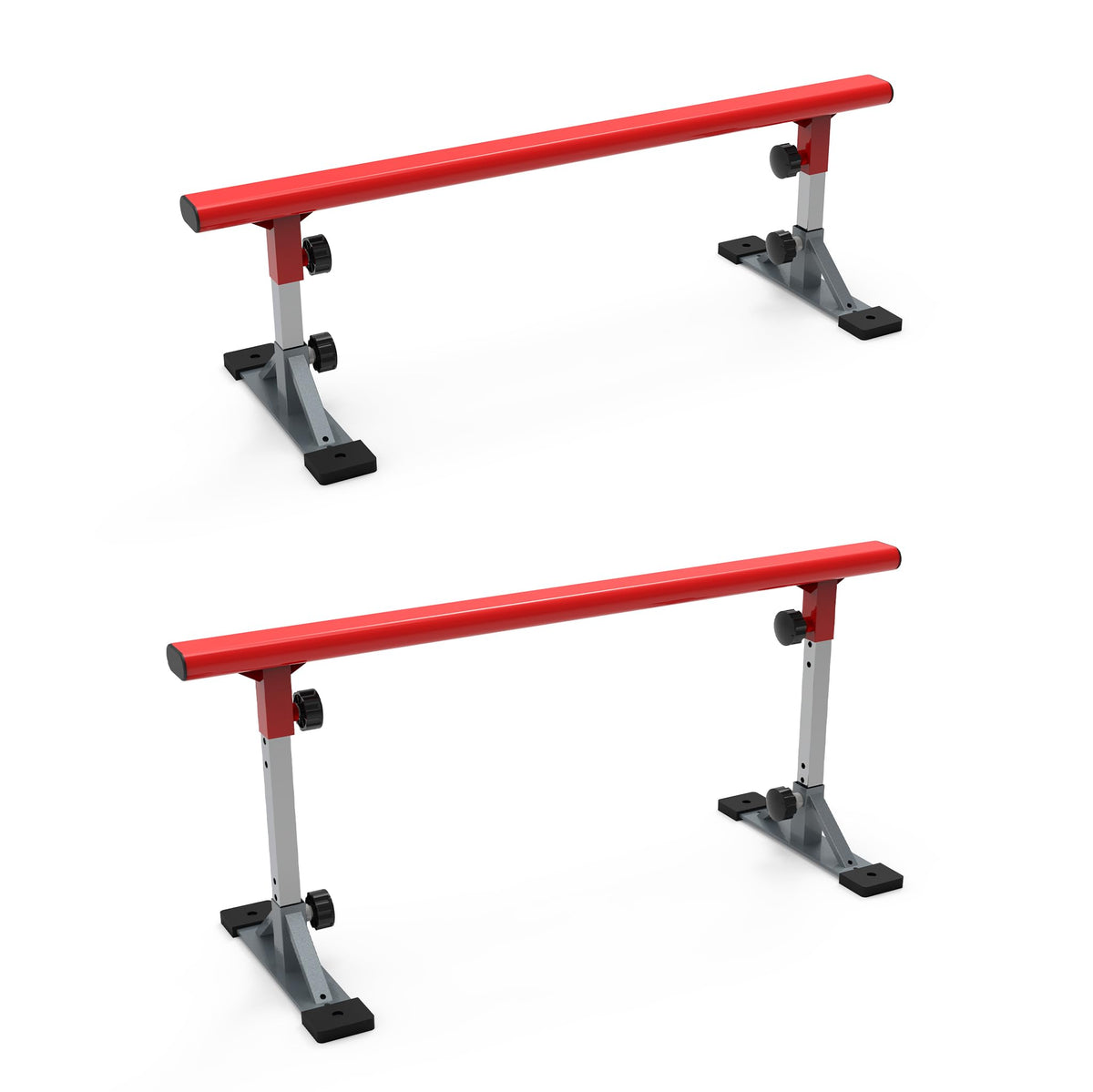 FreshPark Professional Solid Grind Rail - Height Adjustability: 13" - 19" H - Portable, Extendable, Durable Skatepark