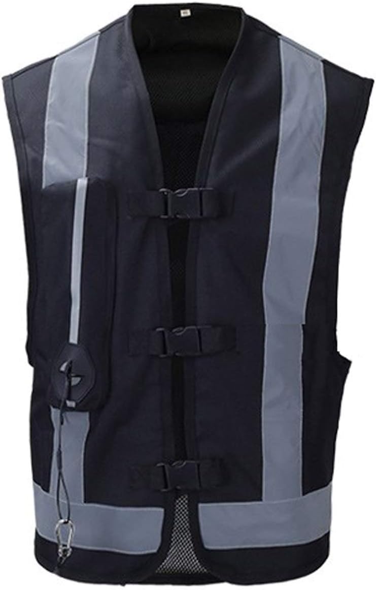 Inflatable Protective Airbag Vest Motorcycle Vest with Airbag Outdoor Safety Equipment is Wear-Resistant, Soft and Easy to Clean Four Seasons Cycling Reflective Vest The Best Cycling Gift