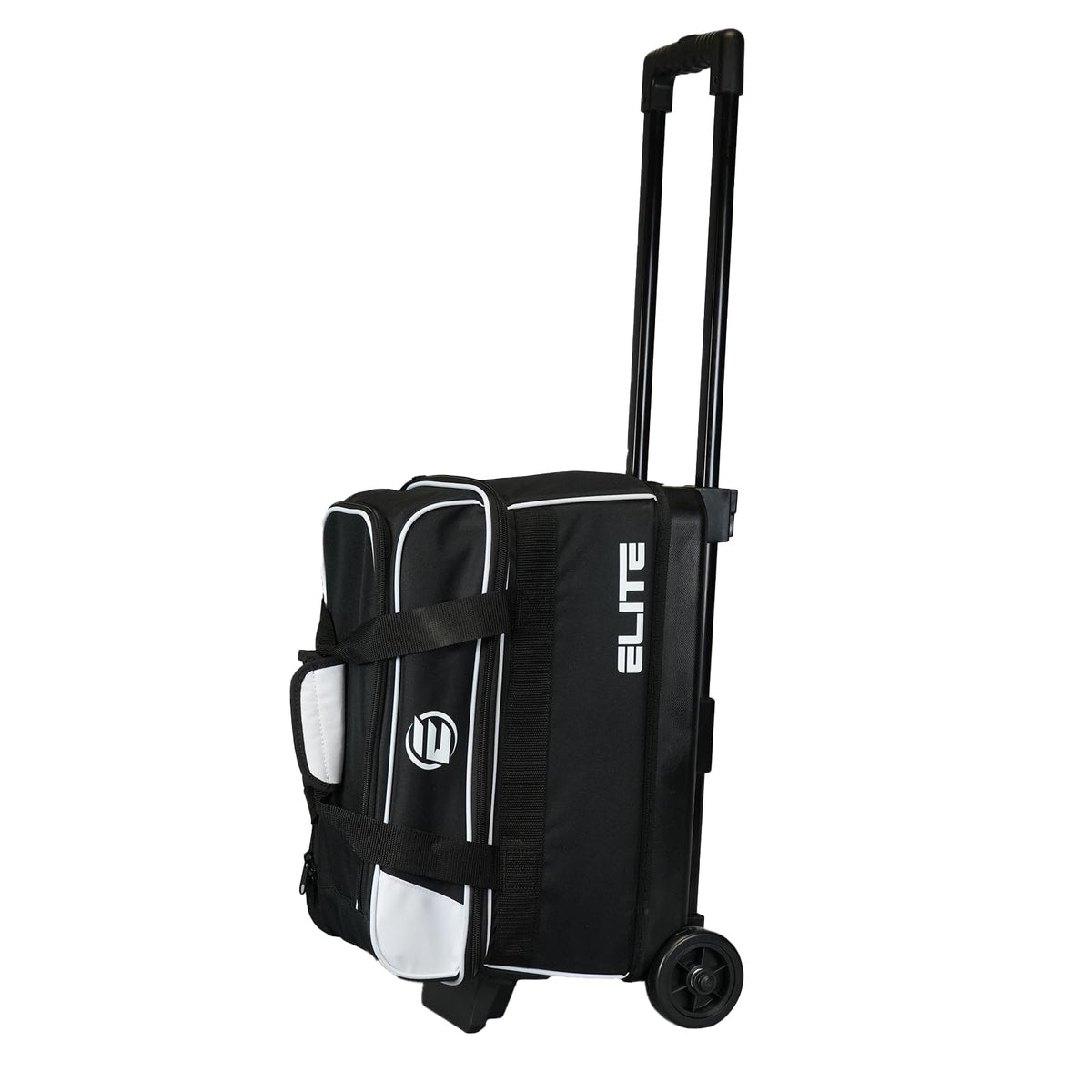 ELITE Basic Bowling Bag Double (2) Ball Roller with Rolling Wheels