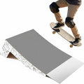 AceOrbit Quarter Pipe Skate Ramp, Beginners Wood Skateboard Bike Ramp for Home Professional Use, Gifts for Skateboarders, Works with BMX, Scooters & Inline Skates