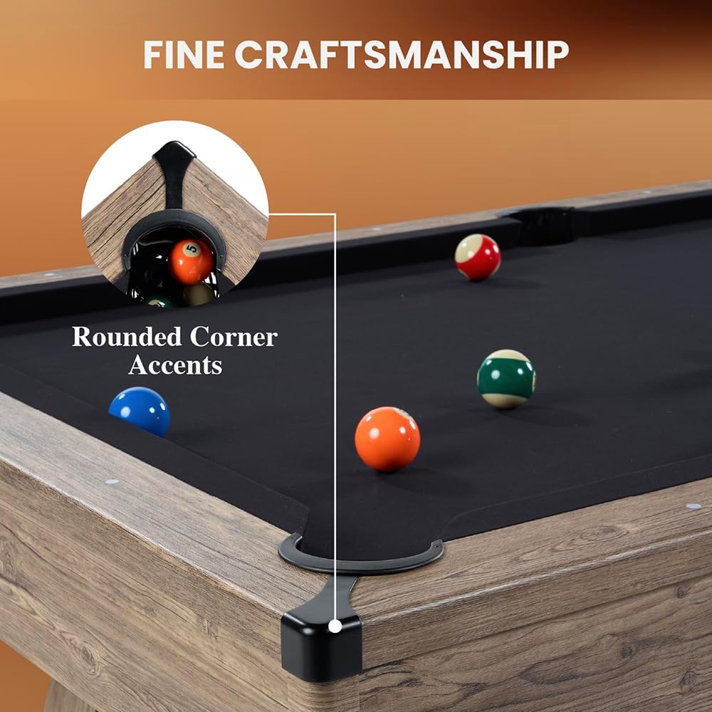Barrington Billiards Drop Pocket Pool Table with Complete Accessory Set