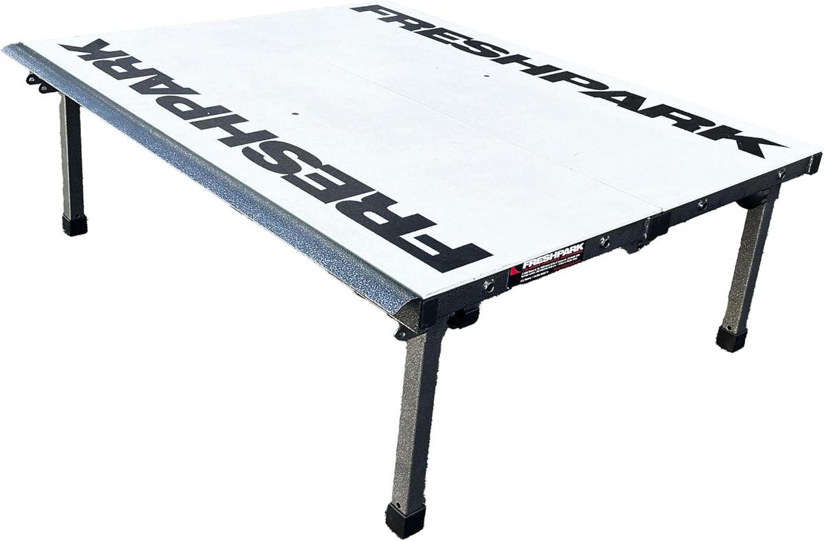 Freshpark Fun Box - Grind Box - Manual Pad (37" L x 47" W x 8" or 16" Tall) - Portable, Foldable, Adjustable Height - BMX, Scooter, and Skateboarding Ramp
