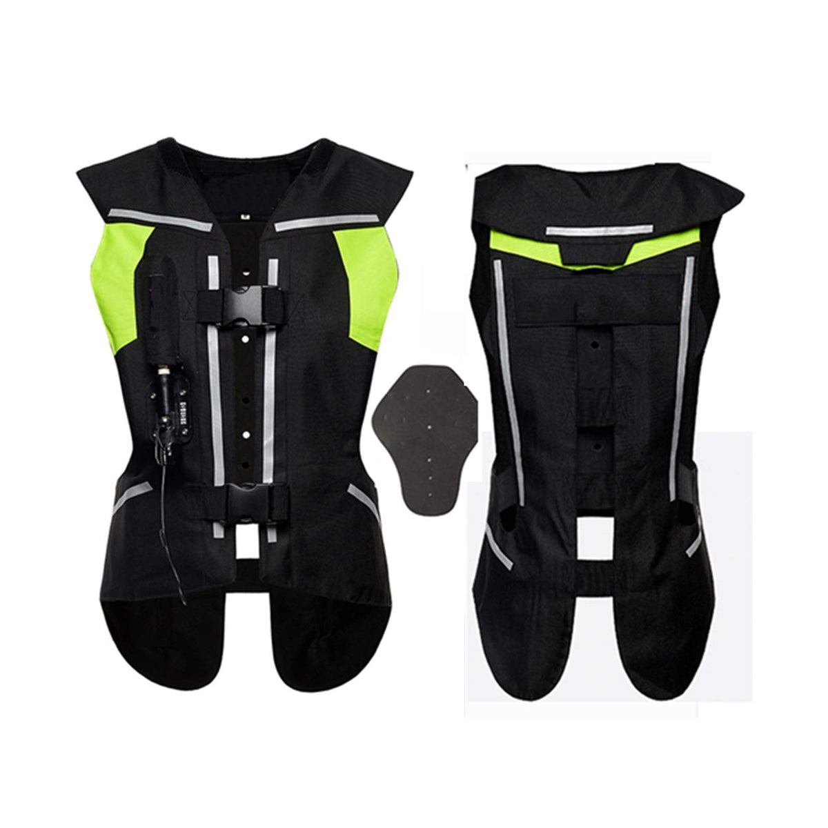 Airbag Vest Motorcycle Cylinder Vest 0.3 Seconds to Trigger The Airbag, with Back Protection Protect Back, Neck, Chest Suitable for Outdoor Riding, Horse Riding Safety Equipment
