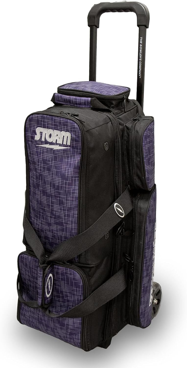 Storm 3 Ball Rolling Thunder Bowling Bag - Abstract Purple/Black