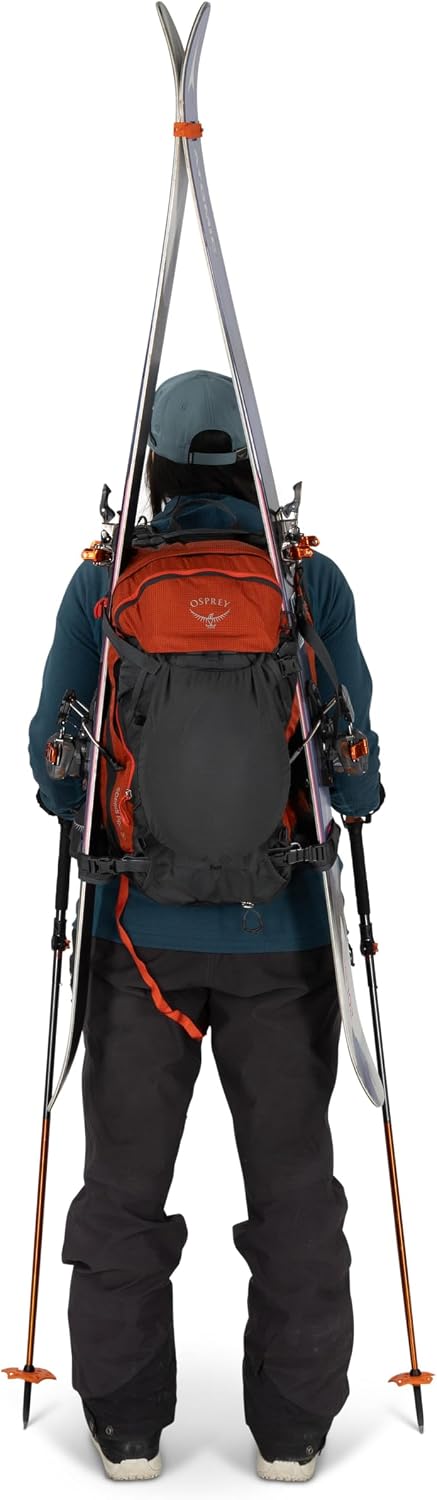 Osprey Sopris Pro 30L Women's Ski Backpack with E2 Airbag System, Mars Orange