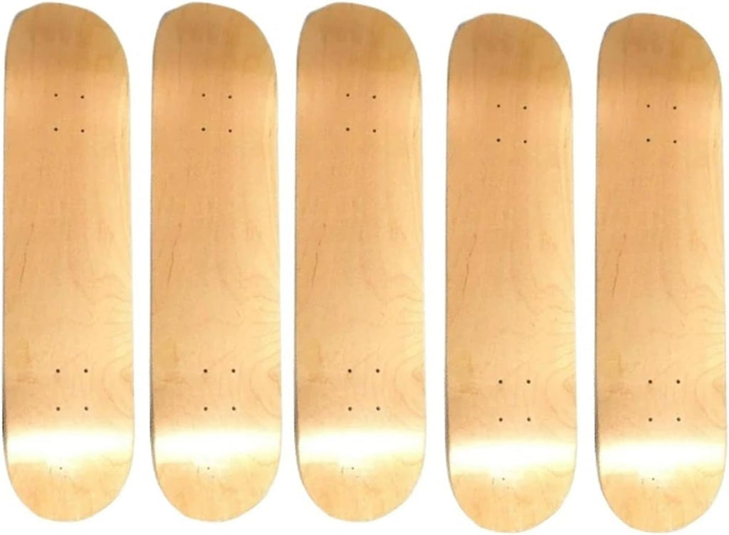 31x7.5 Inch Maple Skateboard Deck Blank, 5-Pack
