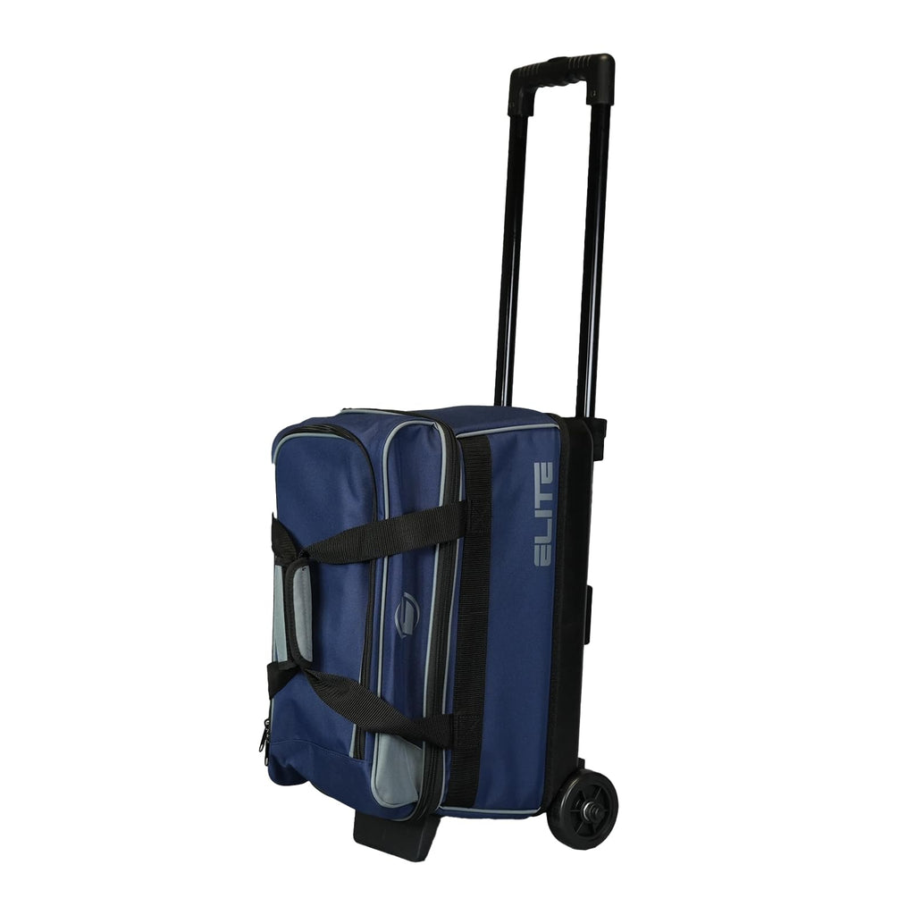 ELITE Basic Bowling Bag Double (2) Ball Roller with Rolling Wheels