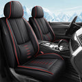 Pick-up Truck Car Seat Covers for Chevrolet Avalanche 2002-2013,Waterproof Leather Seat Covers 2-Seats Standard,Truck Interior Accessories with Airbag,Seat Cover Sets for Avalanche(Black+Red)