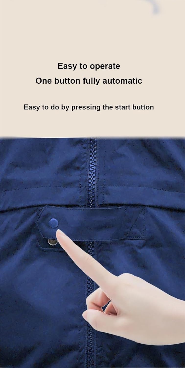 Anti-Fall Vest Airbag Suit Intelligent Protective Clothing 0.08s Pop Up Unisex (One Color Large)