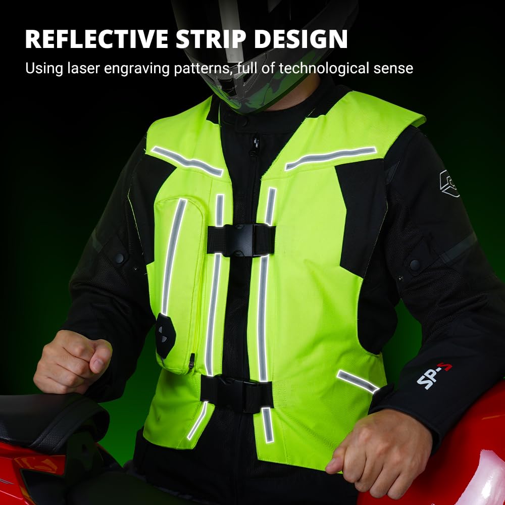 Upgraded Motorcycle Airbag Vest for Men Women Protective Gear