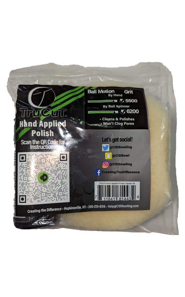 Creating the Difference TruCut Hand Applied Polish Plus Bowling Ball Polish | Powered by Turtle Wax | 6500 Finish Grit | Angular Ball Motion â Cleans & Polishes (16 oz) (Pack of 3)