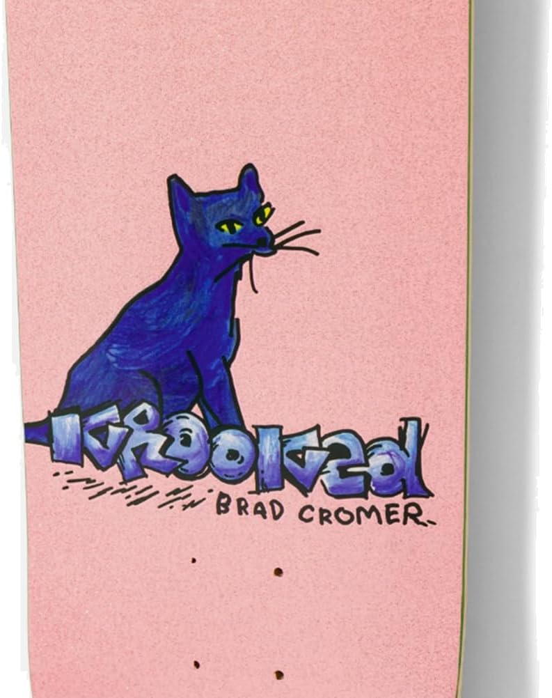 Krooked Skateboard Deck Brad Cromer Kat Pink 8.38" x 32.25"