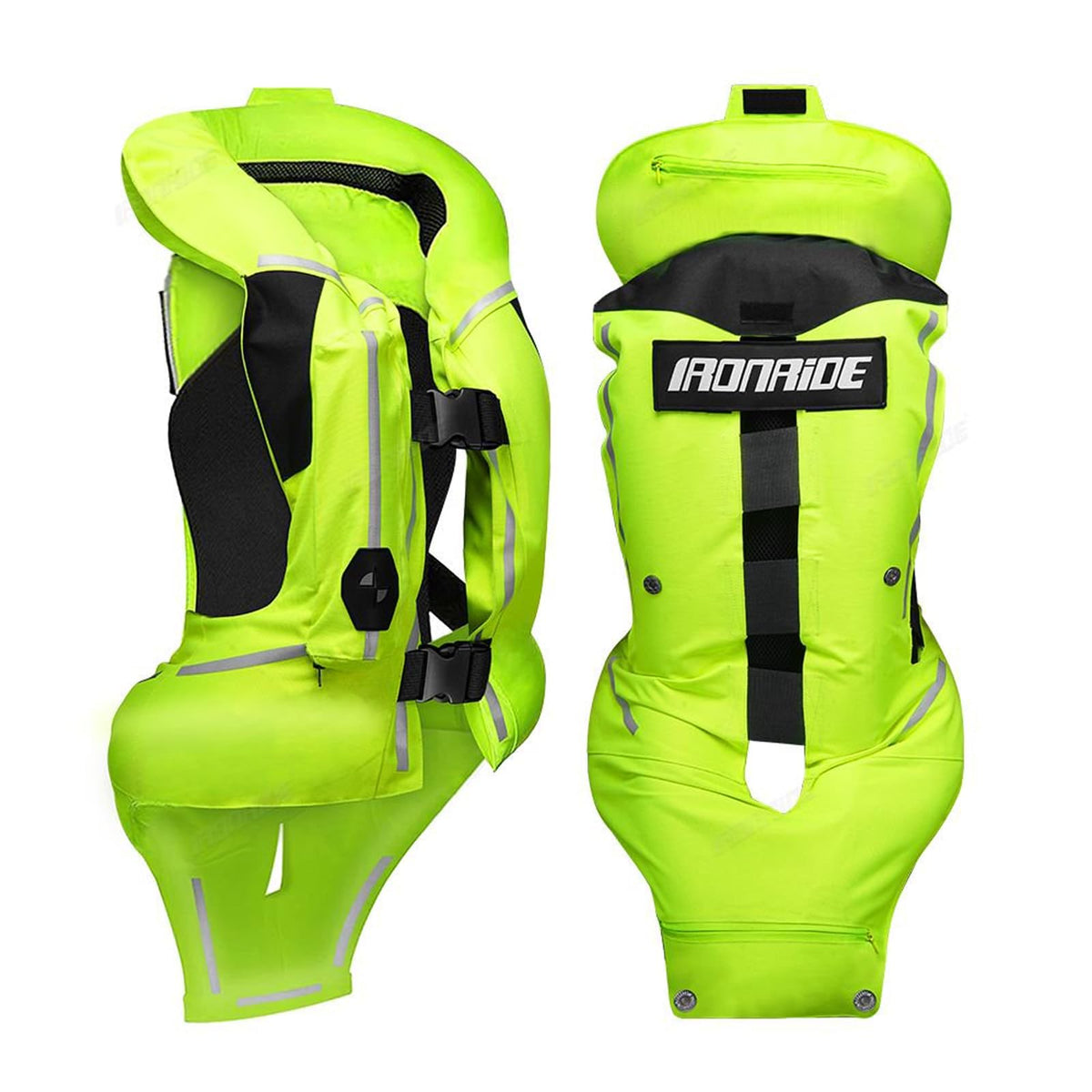Upgraded Motorcycle Airbag Protective Vest,Inflatable Equestrian Vest with Reflective for Motocross ATV UTV