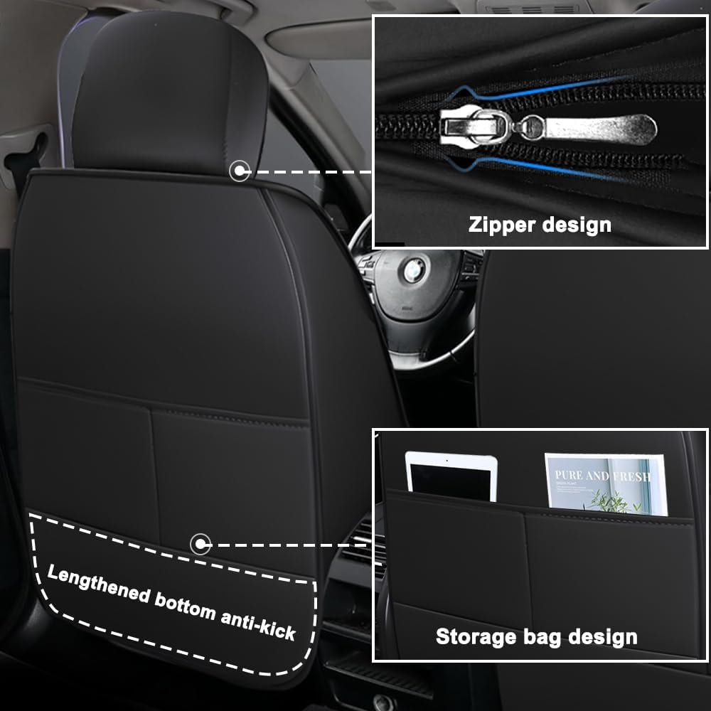 Pick-up Truck Car Seat Covers for Chevrolet Avalanche 2002-2013,Waterproof Leather Seat Covers 2-Seats Standard,Truck Interior Accessories with Airbag,Seat Cover Sets for Avalanche(Black+Red)