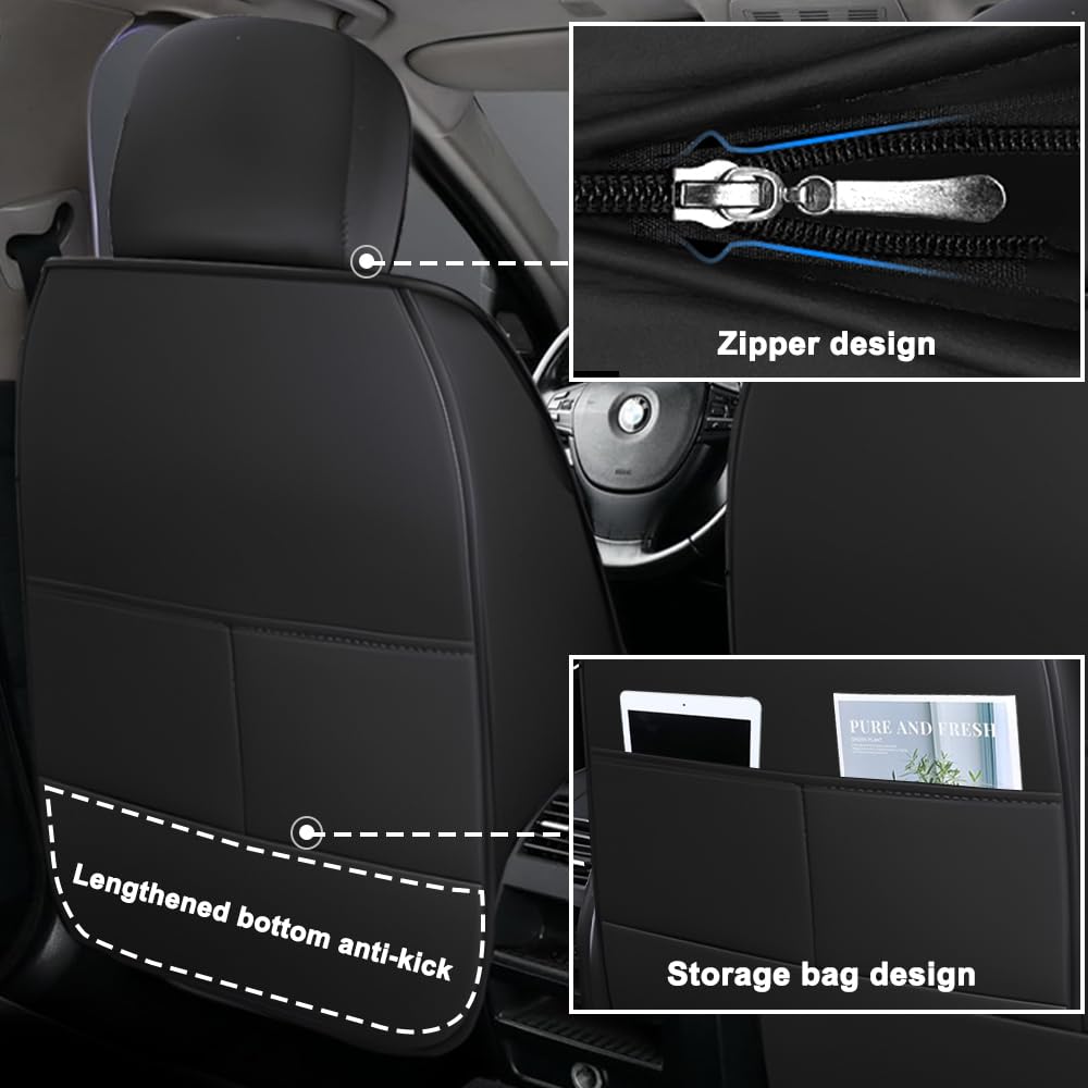 Pick-up Truck Car Seat Covers for Chevrolet Avalanche 2002-2013,Waterproof Leather Seat Covers 2-Seats Standard,Truck Interior Accessories with Airbag,Seat Cover Sets for Avalanche(Black+Red)