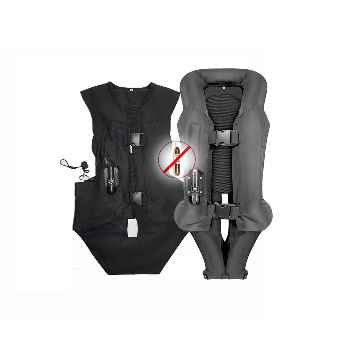 Adult Equestrian Airbag Vest Equestrian Performance Jackets Can Be Reused Suitable For Motorcycles And Horse Riding Vests(Large)