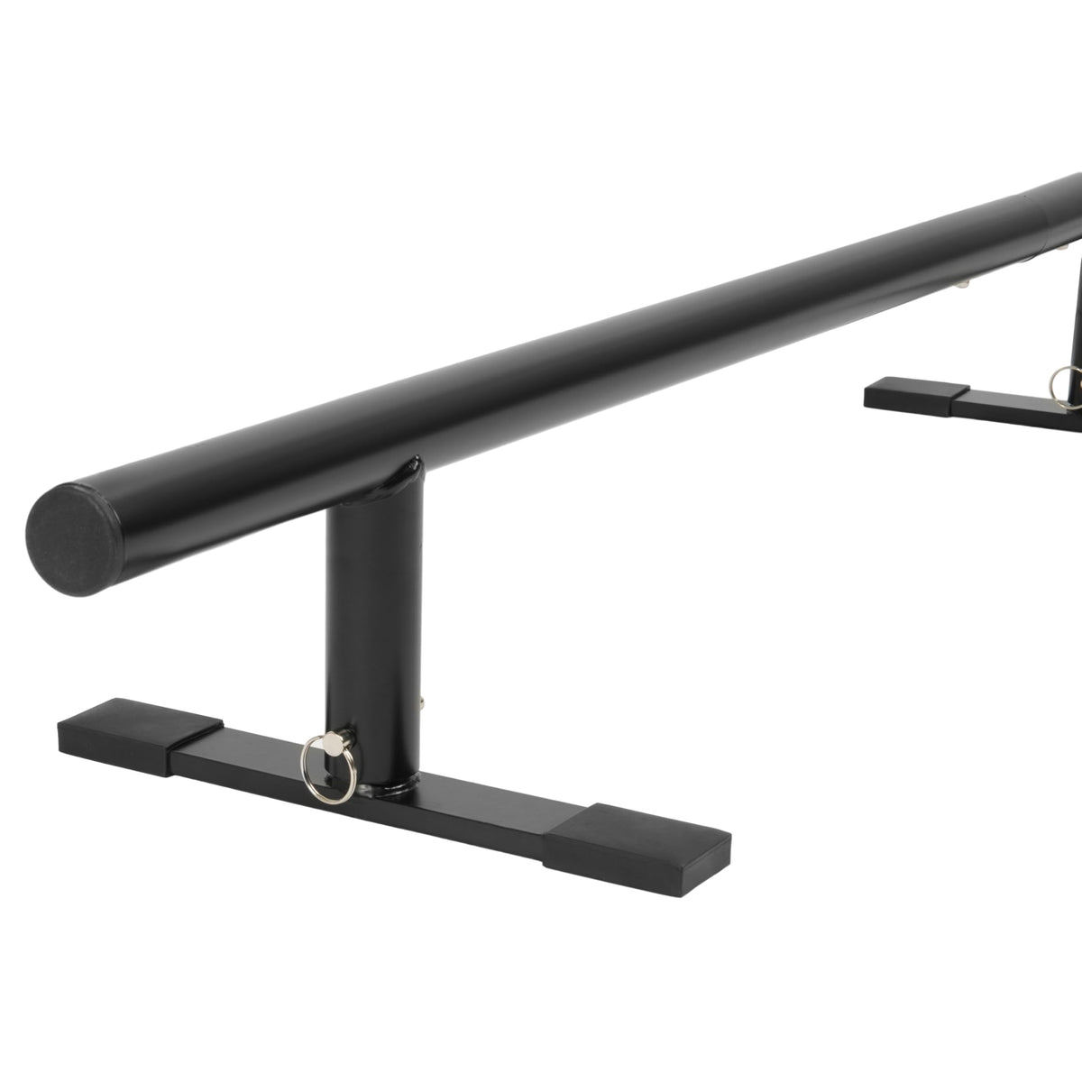 98.8â Round Bar Skate Rail Portable Skateboard Grind Rail Adjustable Height Skate Park Grind Rails for Skateboard, Scooter, Snowboard and Inline Skates Detachable Ramps Rails Steel