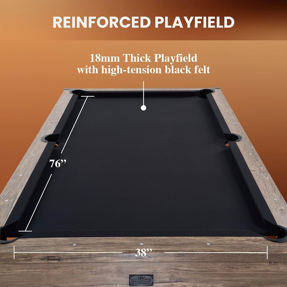 Barrington Billiards Drop Pocket Pool Table with Complete Accessory Set