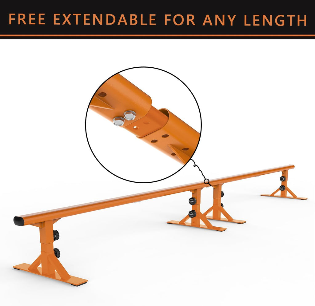 MR Skate Rail Skateboard Ramp Grind Rail Professional Skatepark Grind Rail Adjustable Height Grind Rail