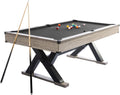7 ft Pool Table Set, 84in Bar-Size Billiard Table w/Metal Support