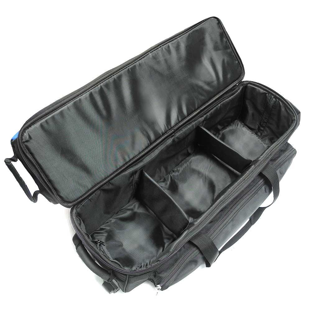 Pyramid Path Triple Tote Roller Plus Bowling Bag with Detachable Shoe Bag (Fits US Mens Size 15), Accessory and Side Pocket, Lightweight Travel Design