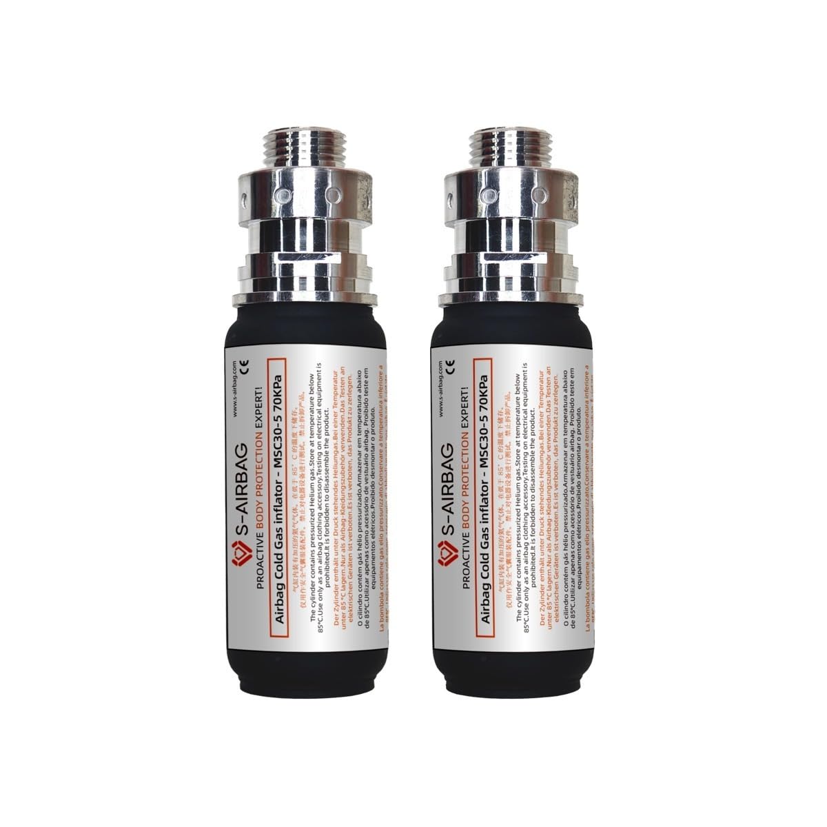 Elderly Anti-Fall Vest Airbag Helium Cylinder Gas Inflator