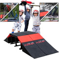 PLATPORTS Skate Ramp, Skateboard Ramp, BMX, Bike Ramps for Kids Ages 6-12, Kicker Ramp, Skateboard Ramps for Kids Ages 6-12