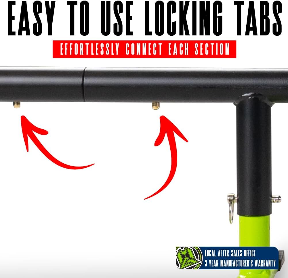 Madd Gear 99" Round Grind Rail for Scooters, Skateboards & Inline Skates â Adjustable Height